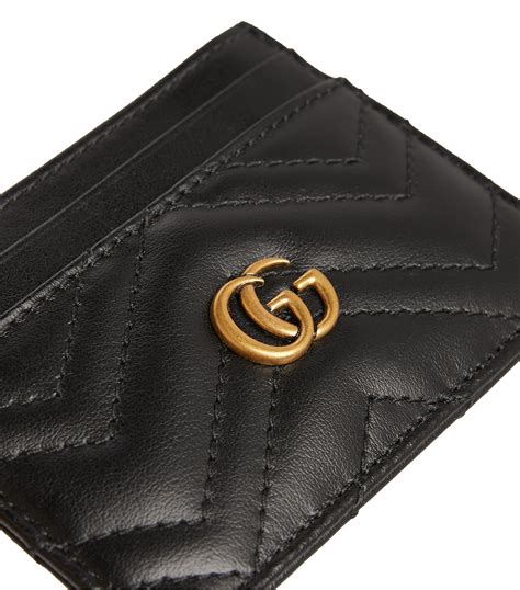 gucci gg marmont leather card holder|Gucci card holder with snake.